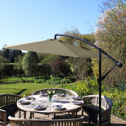 Beige Cantilever Parasol