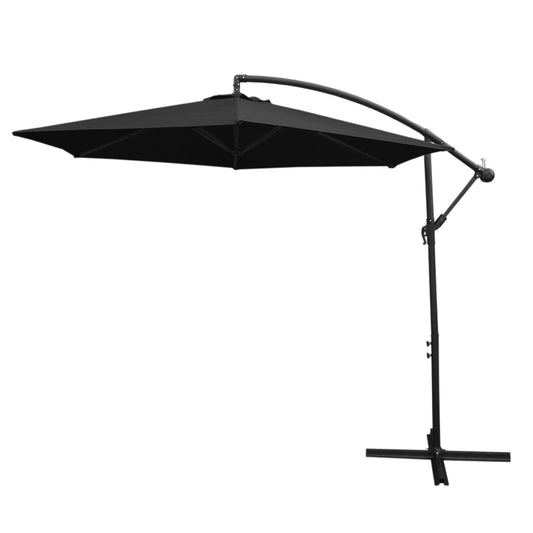 Black Cantilever Parasol