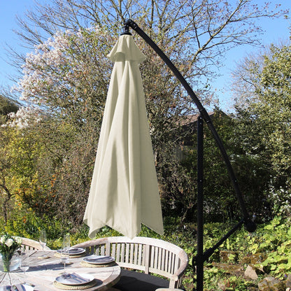 Cream Cantilever Parasol