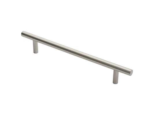 19MM DIA. T BAR PULL HANDLE - 300MM C/C - BOLT THROUGH FIXING_x005F

 - SATIN STAINLESS STEEL -