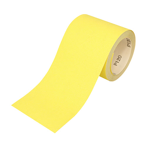 TIMCO Sandpaper Roll 80 Grit Yellow - 115mm x 10m