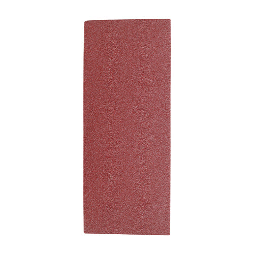 5 x TIMCO 1/3 Sanding Sheets 60 Grit Red Unpunched - 93 x 230mm