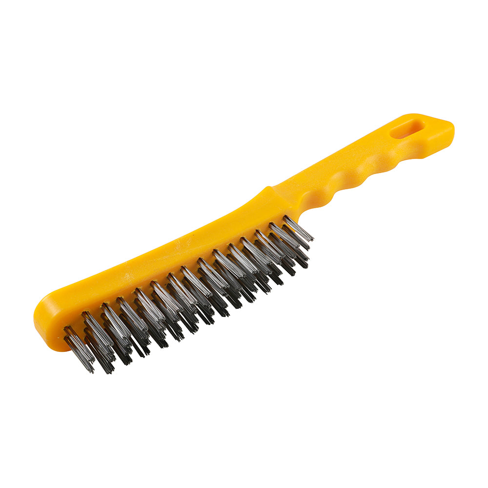 TIMCO Plastic Handle Wire Brush - 4 Rows