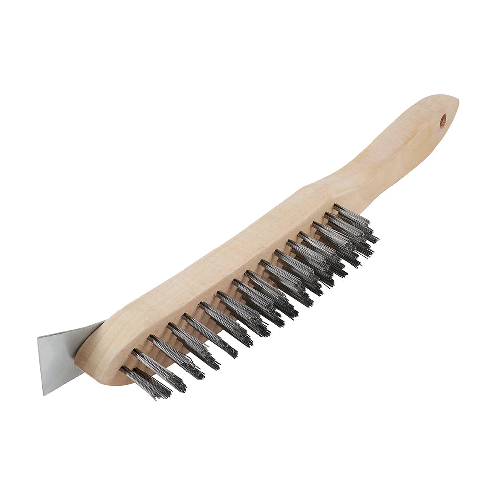 TIMCO Wire Brush & Scraper Steel - 4 Rows