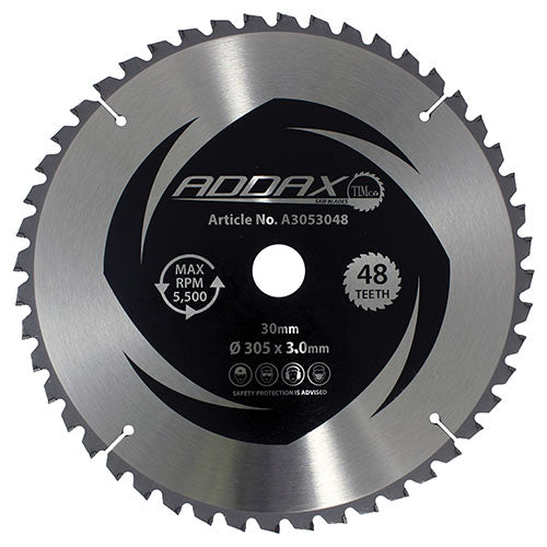 TIMCO -5° Circular Saw Blade - 305 x 30 x 48T