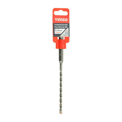 TIMCO Professional SDS Plus Hammer Bits - 5.5 x 160