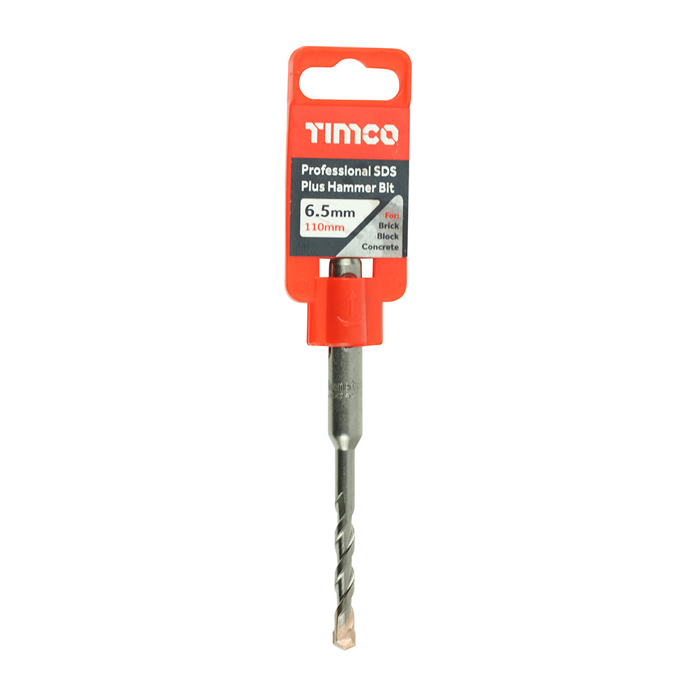 TIMCO Professional SDS Plus Hammer Bits - 6.5 x 110