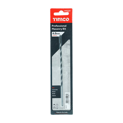 TIMCO Masonry Drill Bits - 4.0 x 150