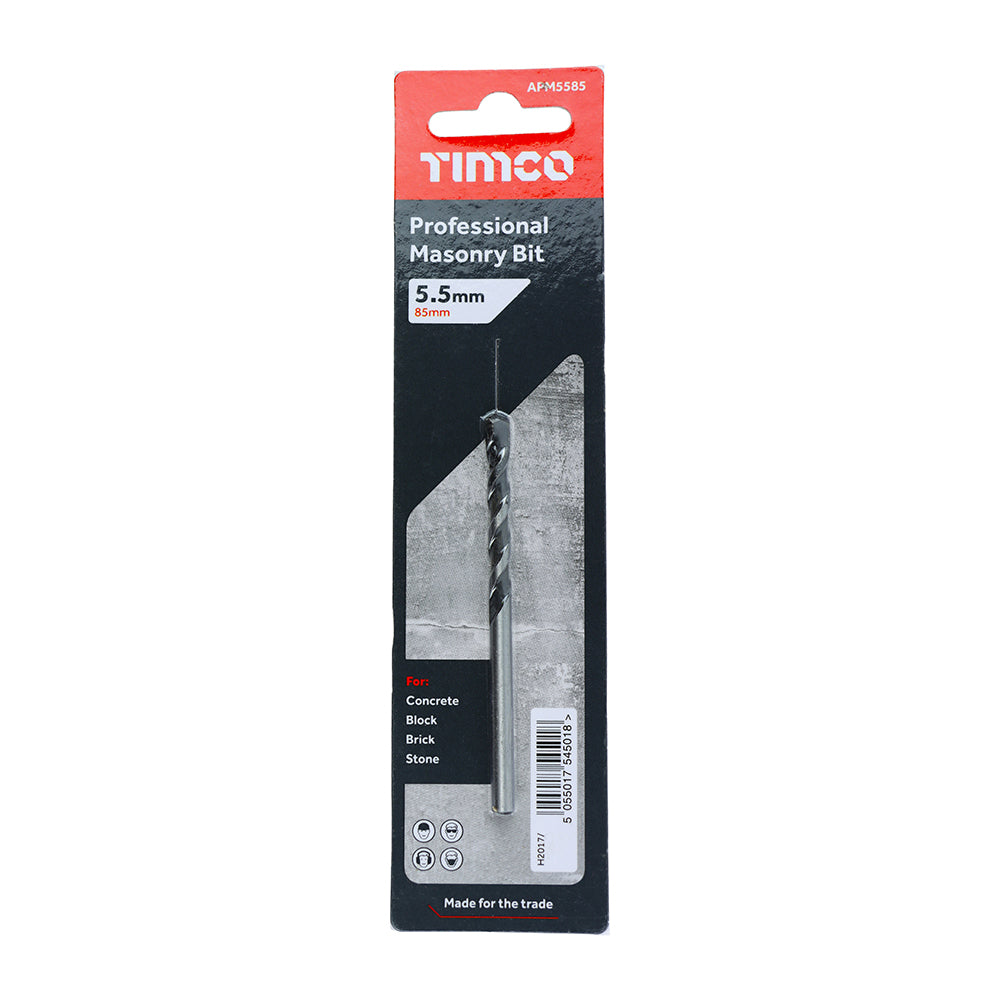 TIMCO Masonry Drill Bits - 5.5 x 85