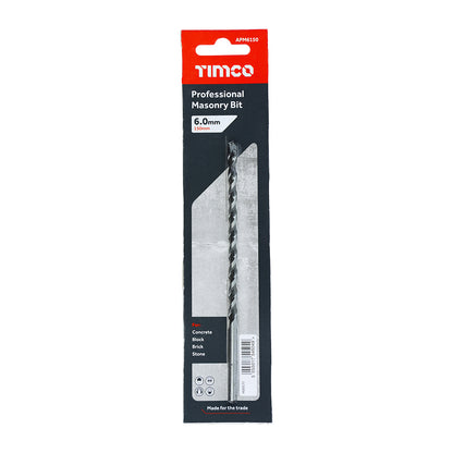 TIMCO Masonry Drill Bits - 6.0 x 150