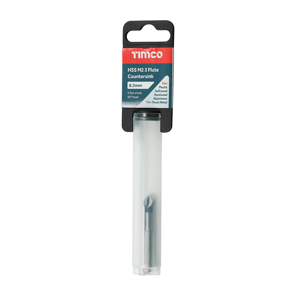 TIMCO 3 Flute Countersink M2 HSS - 8.3mm