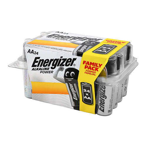 24 x Energizer Alkaline Power Battery Value Home Pack - AA