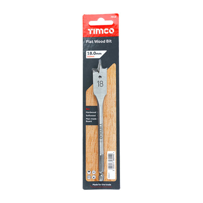 TIMCO Flat Wood Bits - 18.0 x 152