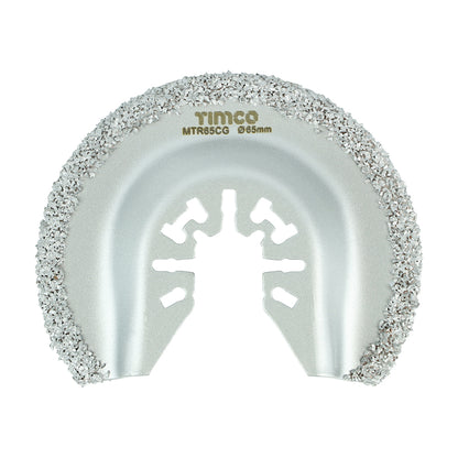 TIMCO Multi-Tool Radial Blade For Tiles Diamond Carbide Grit Carbon Steel - Dia.65mm