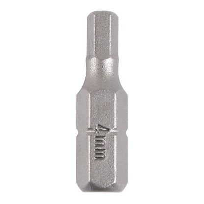 Pair of - TIMCO Hex Driver Bit S2 Grey - 4.0 x 25