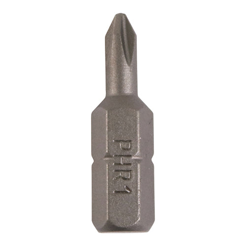 10 x TIMCO Phillips Driver Bit S2 Grey - No.1 x 25