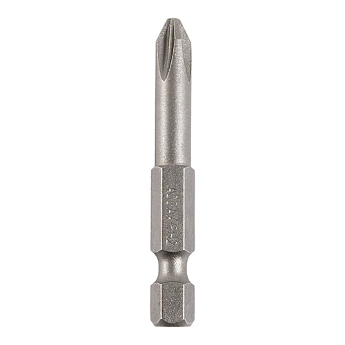 50 x TIMCO Phillips Driver Bit S2 Grey - No.2 x 50