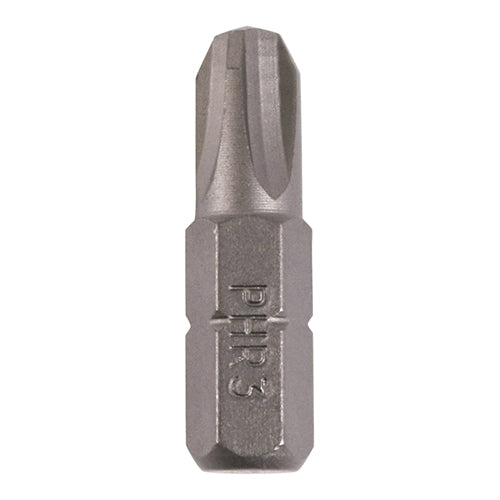 10 x TIMCO Phillips Driver Bit S2 Grey - No.3 x 25