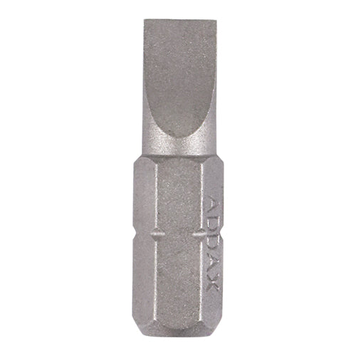 Pair of - TIMCO Slotted Driver Bit S2 Grey - 6.0 x 1.0 x 25