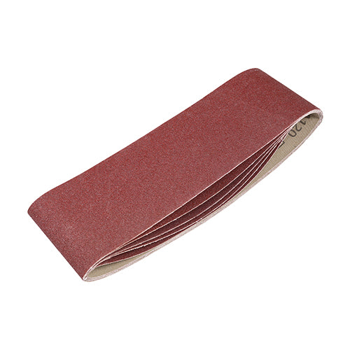 5 x TIMCO Sanding Belts 120 Grit Red - 75 x 533mm