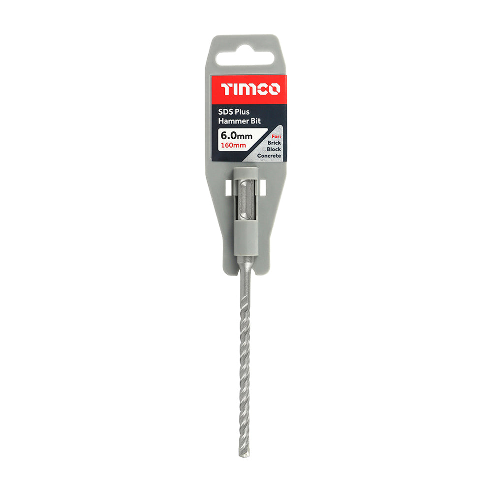 TIMCO SDS Plus Hammer Bits - 6.0 x 160