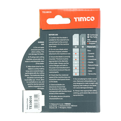 TIMCO General Purpose Tile & Ceramic Blade  - 100 x 16.0