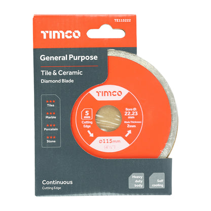 TIMCO General Purpose Tile & Ceramic Blade - 115 x 22.2