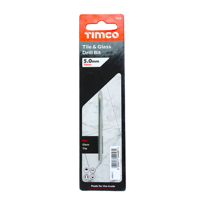 TIMCO TCT Tile & Glass Bits - 5.0mm