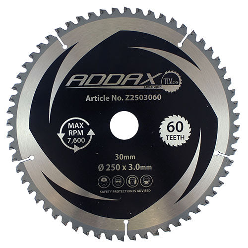 TIMCO 0° Mitre Saw Blade - 250 x 30 x 60T