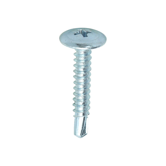 1000 x TIMCO Self-Drilling Wafer Head Silver Screws - 4.2 x 25