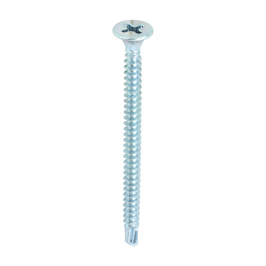 1000 x TIMCO Drywall Self-Drilling Bugle Head Silver Screws - 3.5 x 50