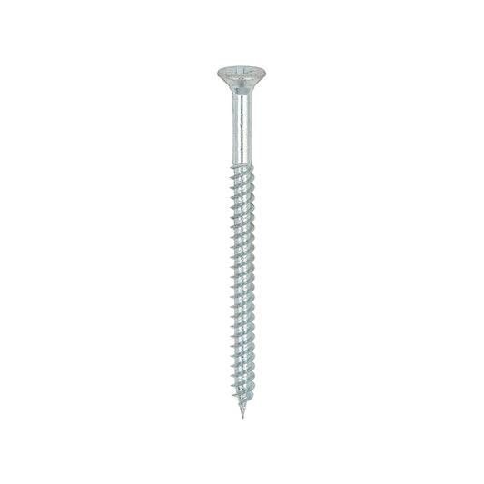 200 x TIMCO Twin-Threaded Countersunk Silver Woodscrews - 6 x 2