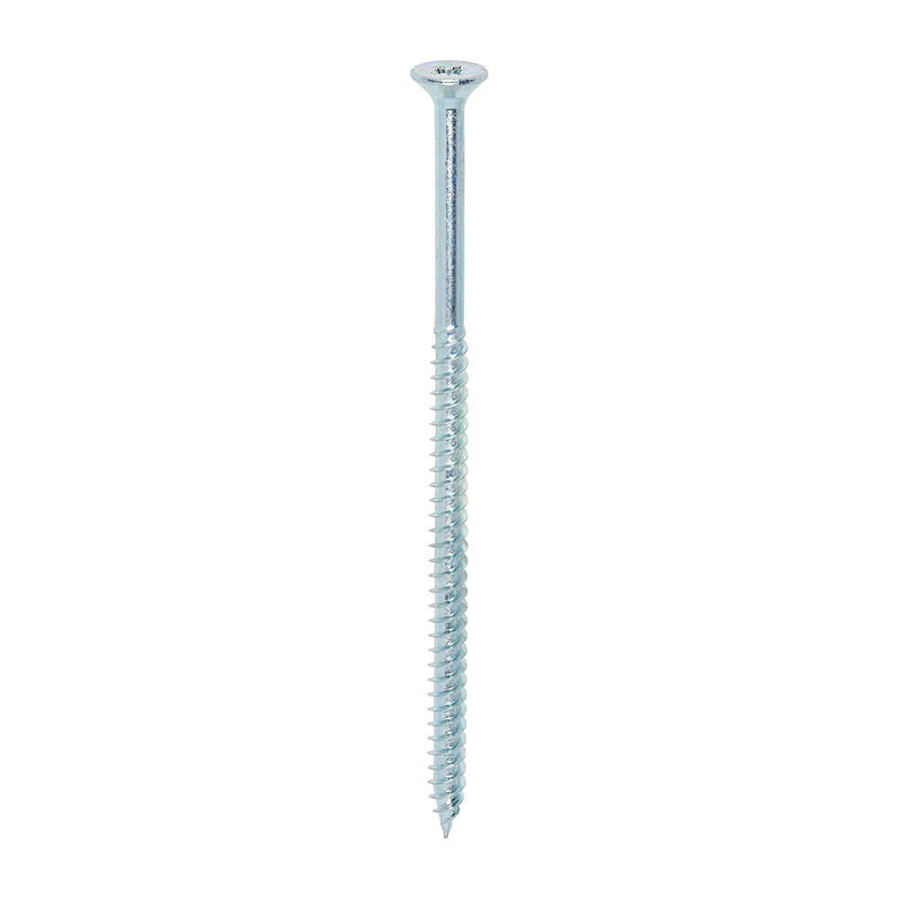 100 x TIMCO Twin-Threaded Countersunk Silver Woodscrews - 10 x 4