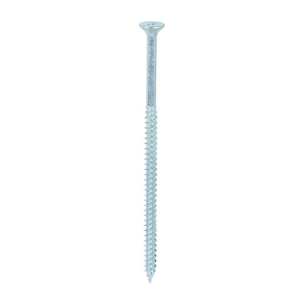 100 x TIMCO Twin-Threaded Countersunk Silver Woodscrews - 10 x 4