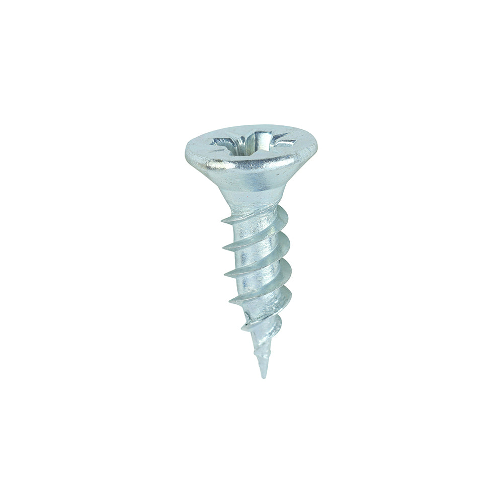 200 x TIMCO Twin-Threaded Countersunk Silver Woodscrews - 6 x 1/2