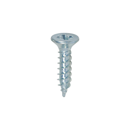 200 x TIMCO Twin-Threaded Countersunk Silver Woodscrews - 8 x 3/4