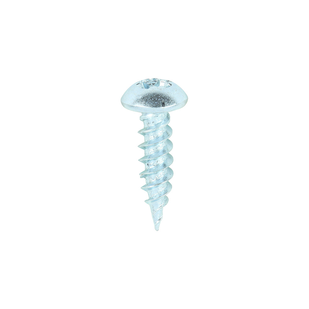 200 x TIMCO Twin-Threaded Round Head Silver Woodscrews - 8 x 5/8