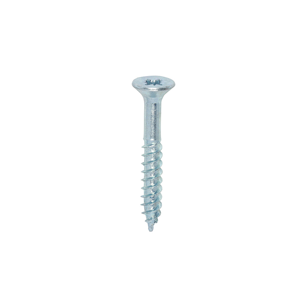 200 x TIMCO Twin-Threaded Countersunk Silver Woodscrews - 8 x 1 1/4