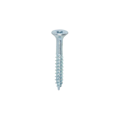 200 x TIMCO Twin-Threaded Countersunk Silver Woodscrews - 8 x 1 1/4