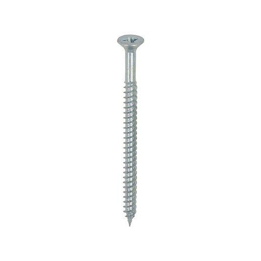 200 x TIMCO Twin-Threaded Countersunk Silver Woodscrews - 8 x 2 1/2