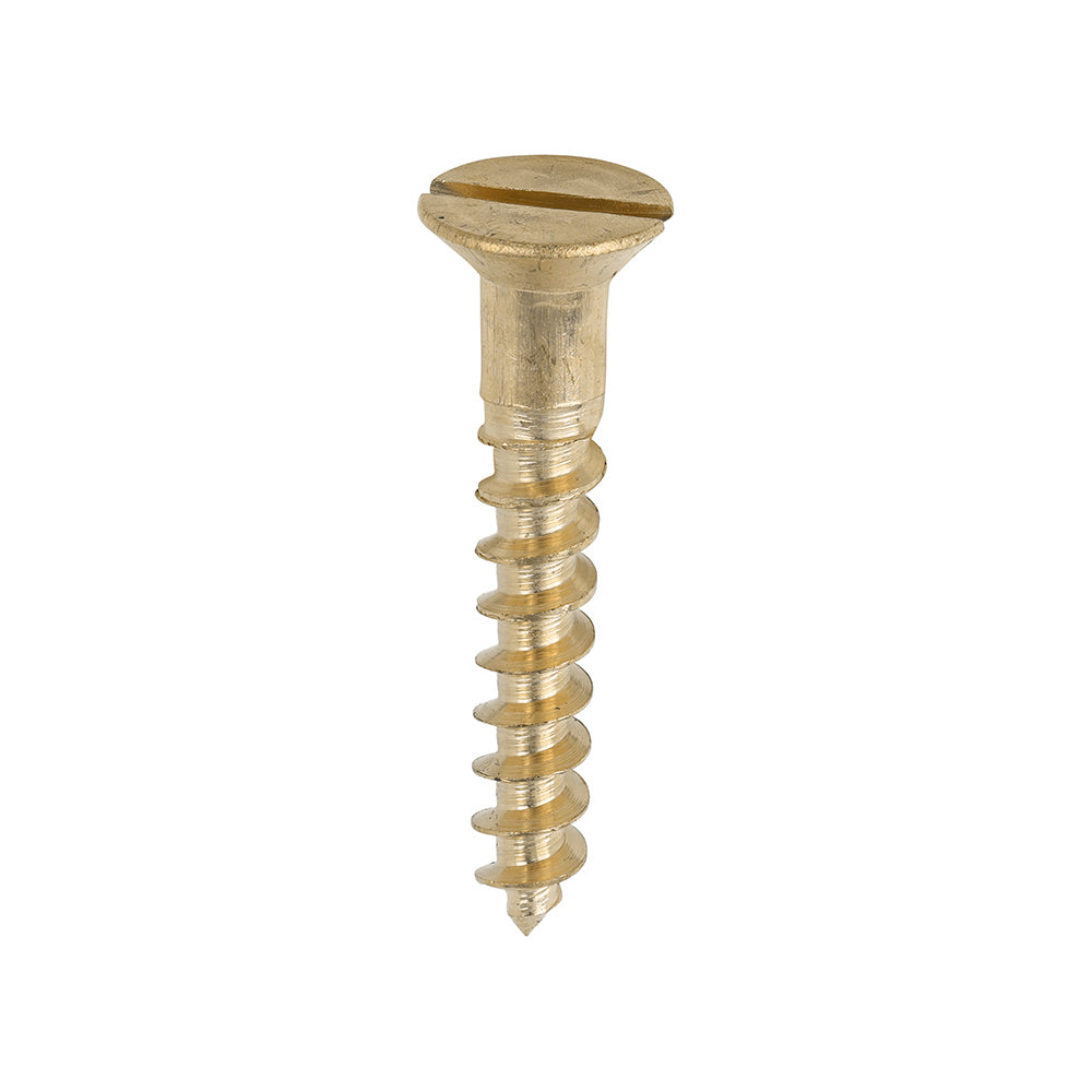 200 x TIMCO Solid Brass Countersunk Woodscrews - 10 x 1 1/4