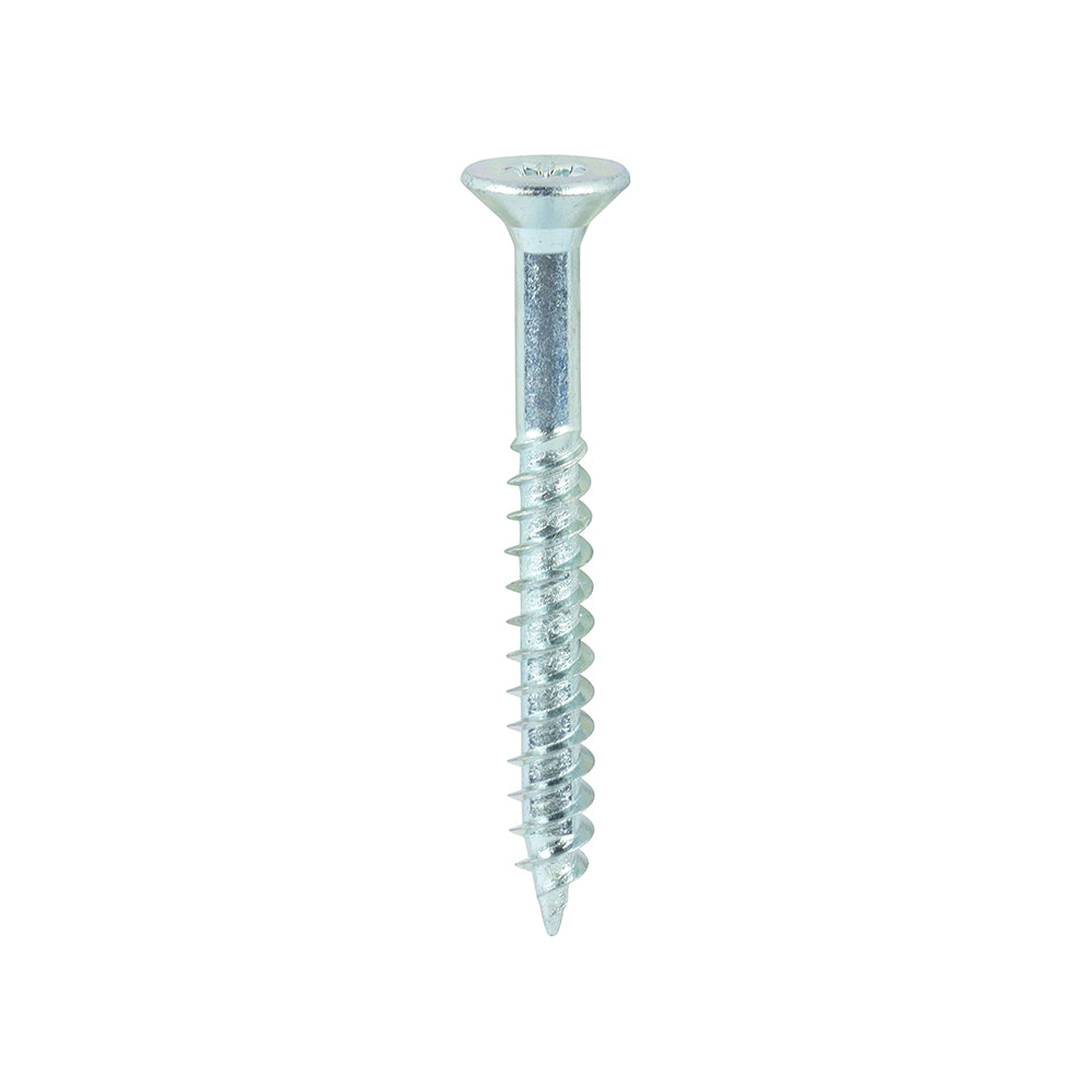 200 x TIMCO Twin-Threaded Countersunk Silver Woodscrews - 10 x 1 3/4