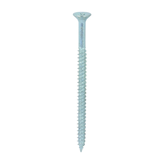 100 x TIMCO Twin-Threaded Countersunk Silver Woodscrews - 12 x 3 1/2