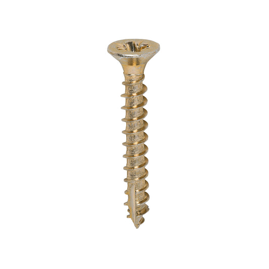 200 x TIMCO Classic Multi-Purpose Countersunk Gold Woodscrews - 3.5 x 25