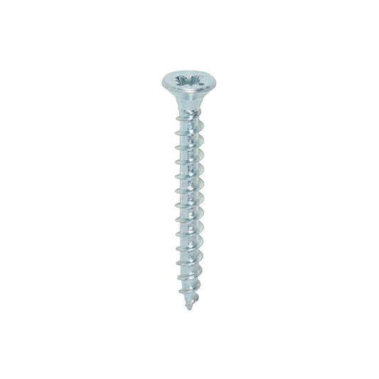 200 x TIMCO Solo Countersunk Silver Woodscrews - 3.5 x 30