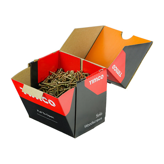 1000 x TIMCO Solo Countersunk Gold Woodscrews - 4.0 x 30