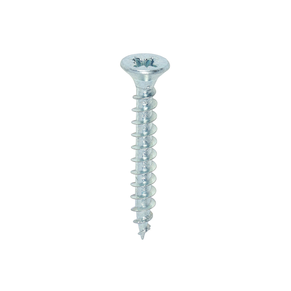 200 x TIMCO Solo Countersunk Silver Woodscrews - 4.0 x 30