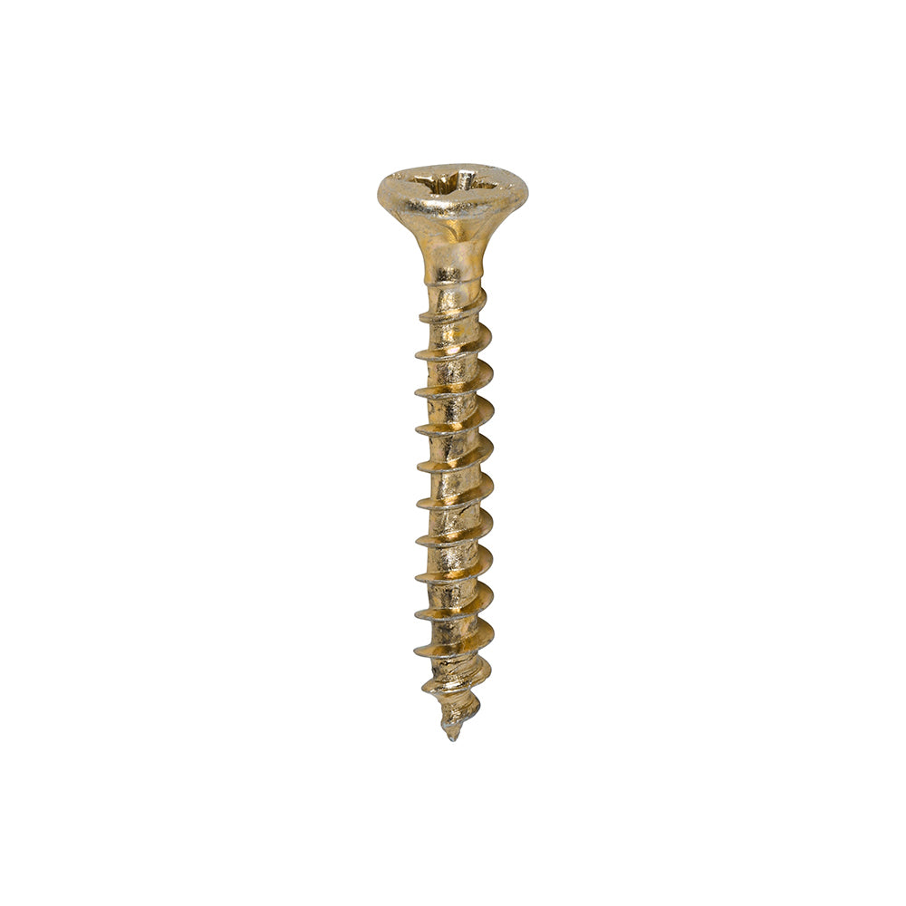 1500 x TIMCO Velocity Premium Multi-Use Countersunk Gold Woodscrews - 4.0 x 30