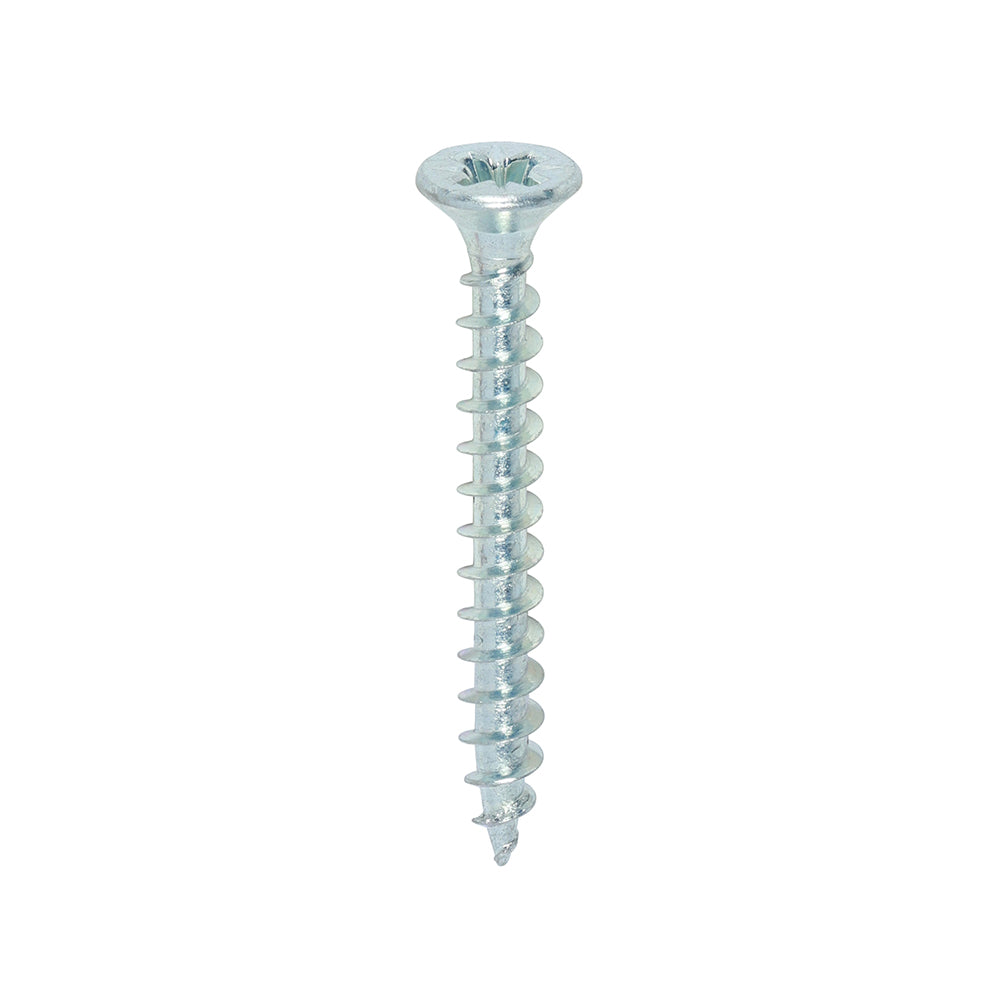 200 x TIMCO Solo Countersunk Silver Woodscrews - 4.0 x 35