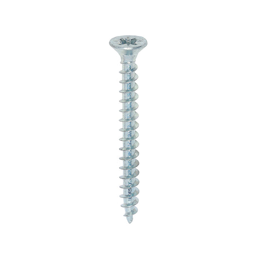 200 x TIMCO Solo Countersunk Silver Woodscrews - 4.0 x 40